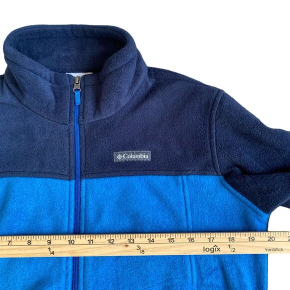 Columbia Fleece Jacket Youth Kids XL /18-20 Blue Full Zip Casual Outdoor Hiking - Picture 3 of 6
